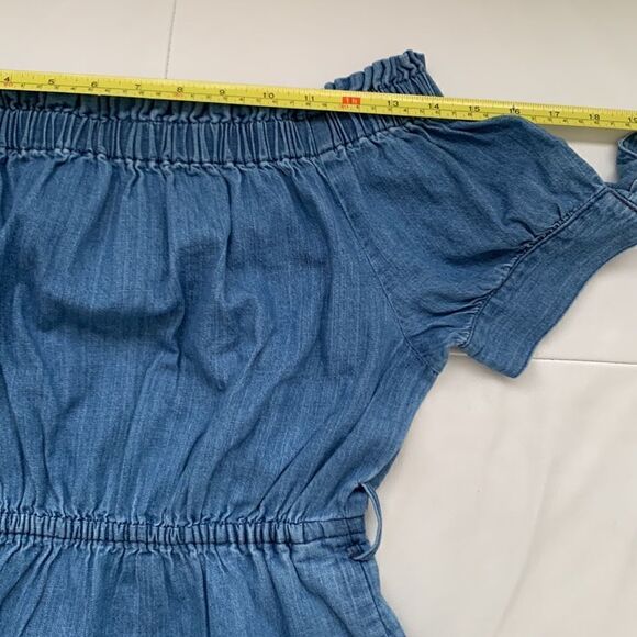 J.Crew Cotton Off Shoulder Elastic Waist Midi Summer Dress Size 2 - Picture 10 of 10